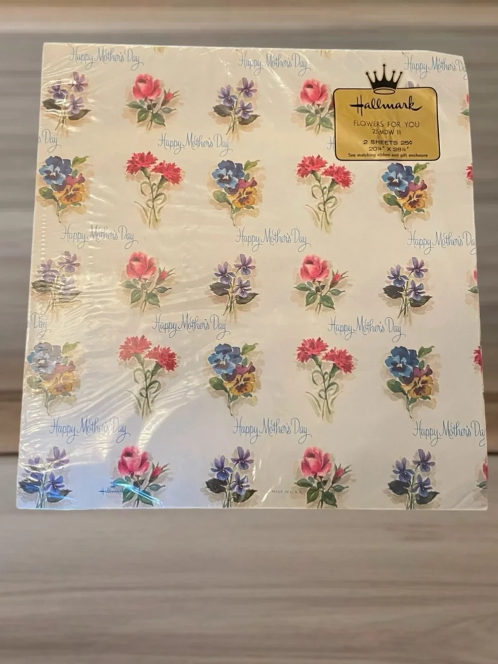 1 pk Vintage New OS Hallmark Ambassador 1970’s Floral “Flowers For You” SEALED